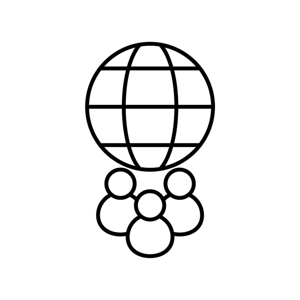 Icon a citizen, isolated against a clean background. vector