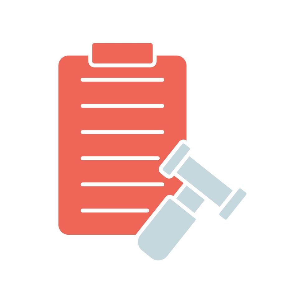 Icon a power of attorney, isolated against a clean background. vector