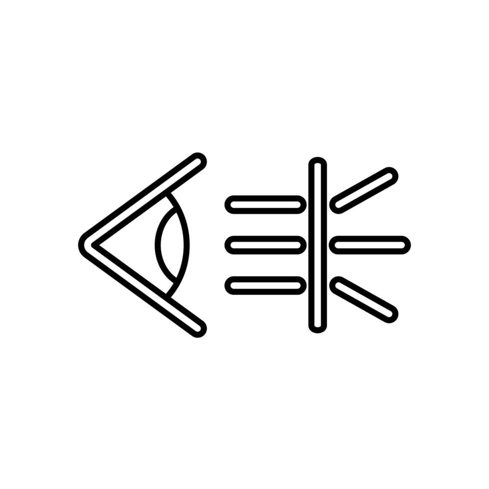Icon a blue light filter, isolated against a clean background. vector