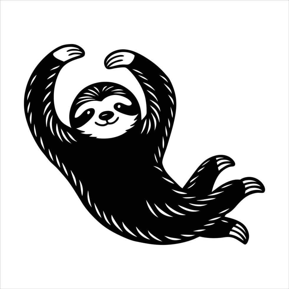 Sloth Napping Illustrations vector