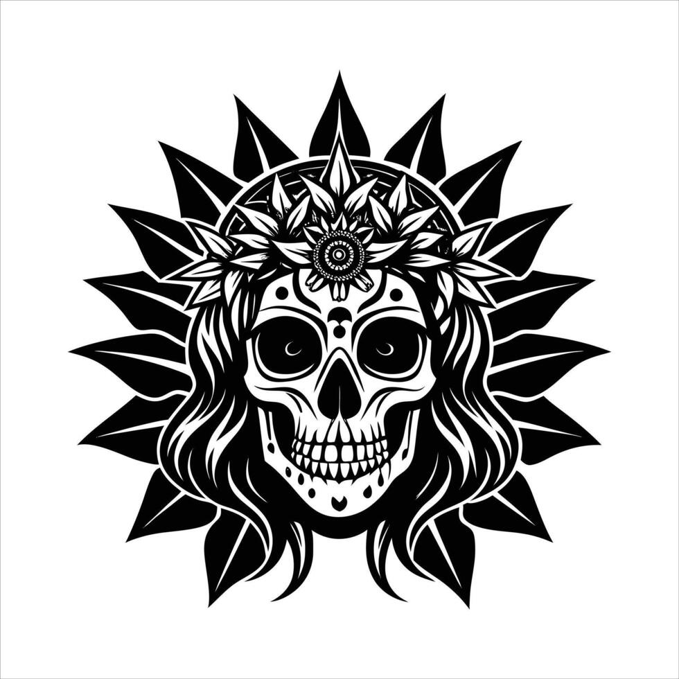 Sugar Skulls Queen vector