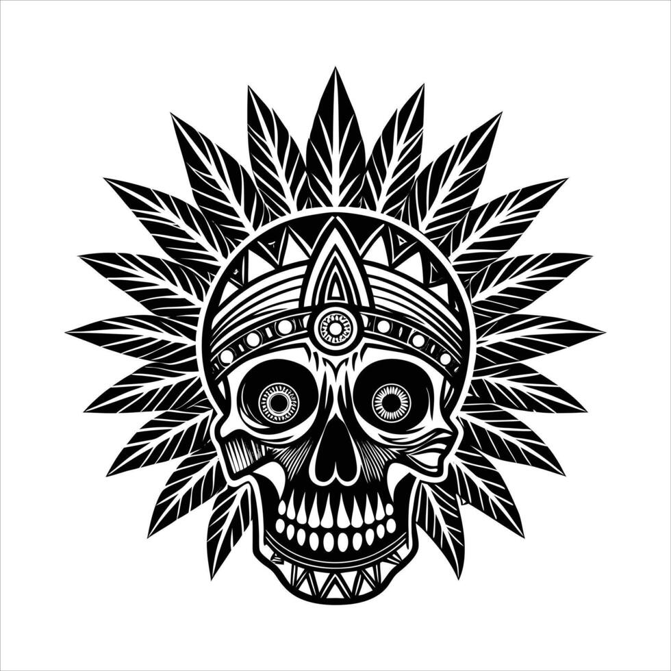 Aztec Skull Vectors