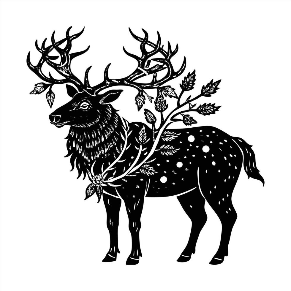 Forest Guardian Deer vector