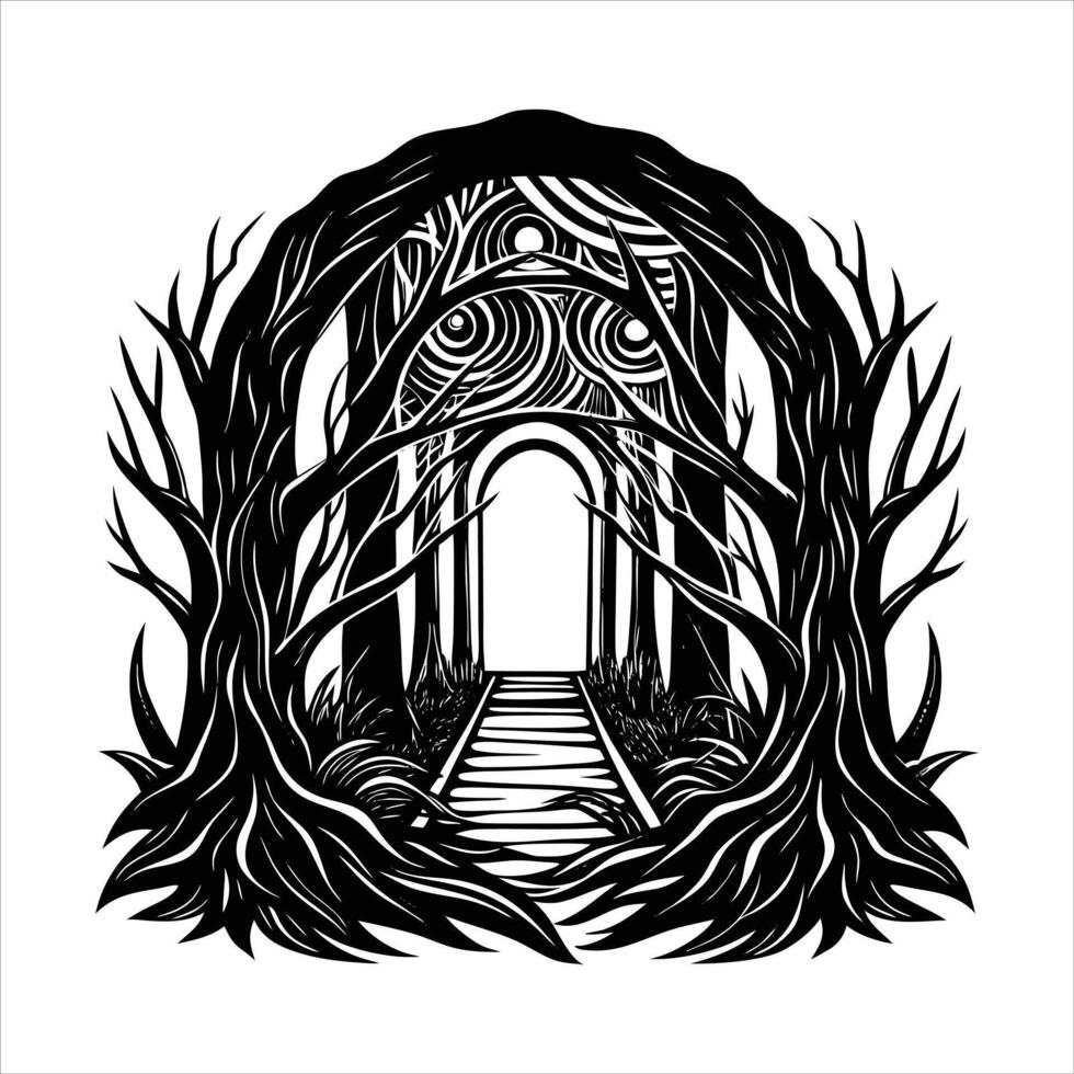 Fantastical Portal Stock vector