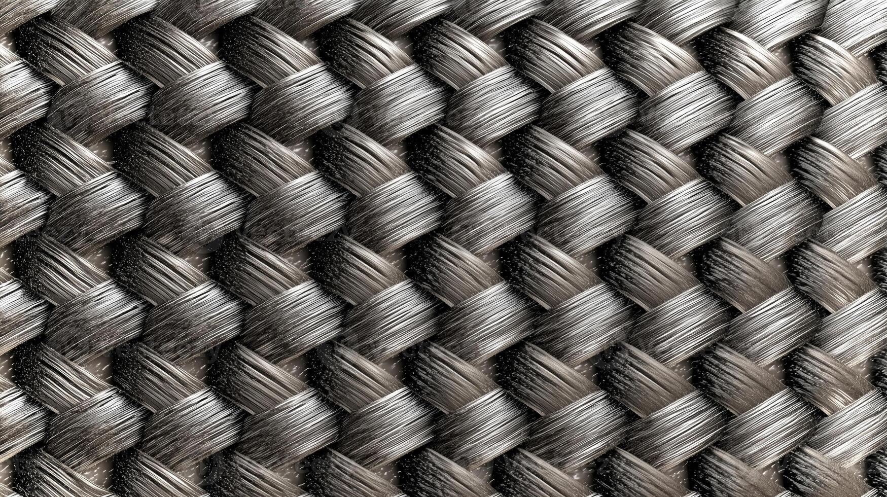 This intricate woven texture features an eco-friendly design, perfect for backgrounds or mockups. It provides ample empty space for creative projects. photo
