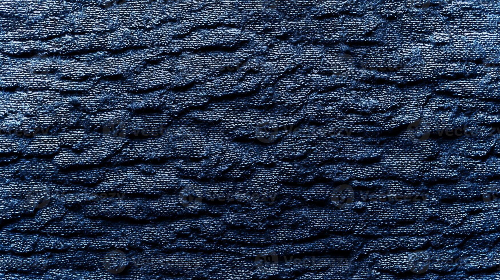 Textured deep blue backdrop suitable for eco-themed mockups, showcasing an organic feel ideal for various design projects and creative endeavors. photo