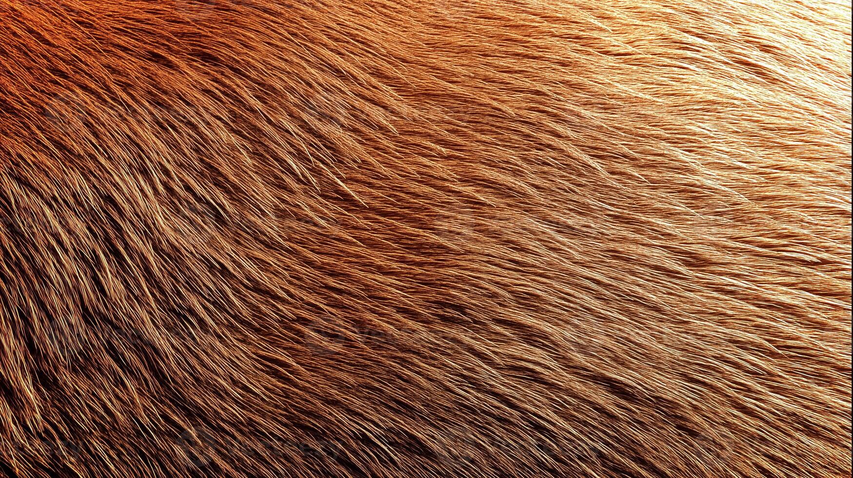 Rich, warm shades of fur form a textured backdrop that can enhance mockups or designs. The smooth texture showcases the beauty of eco-inspired aesthetics. photo