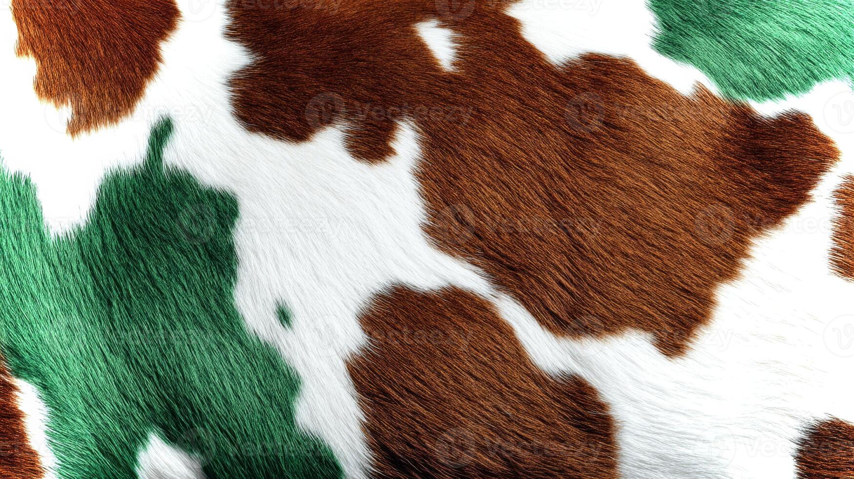 Vibrant and textured representation of animal skin, featuring a mix of brown, green, and white hues. This diverse backdrop is suitable for eco-focused designs. photo