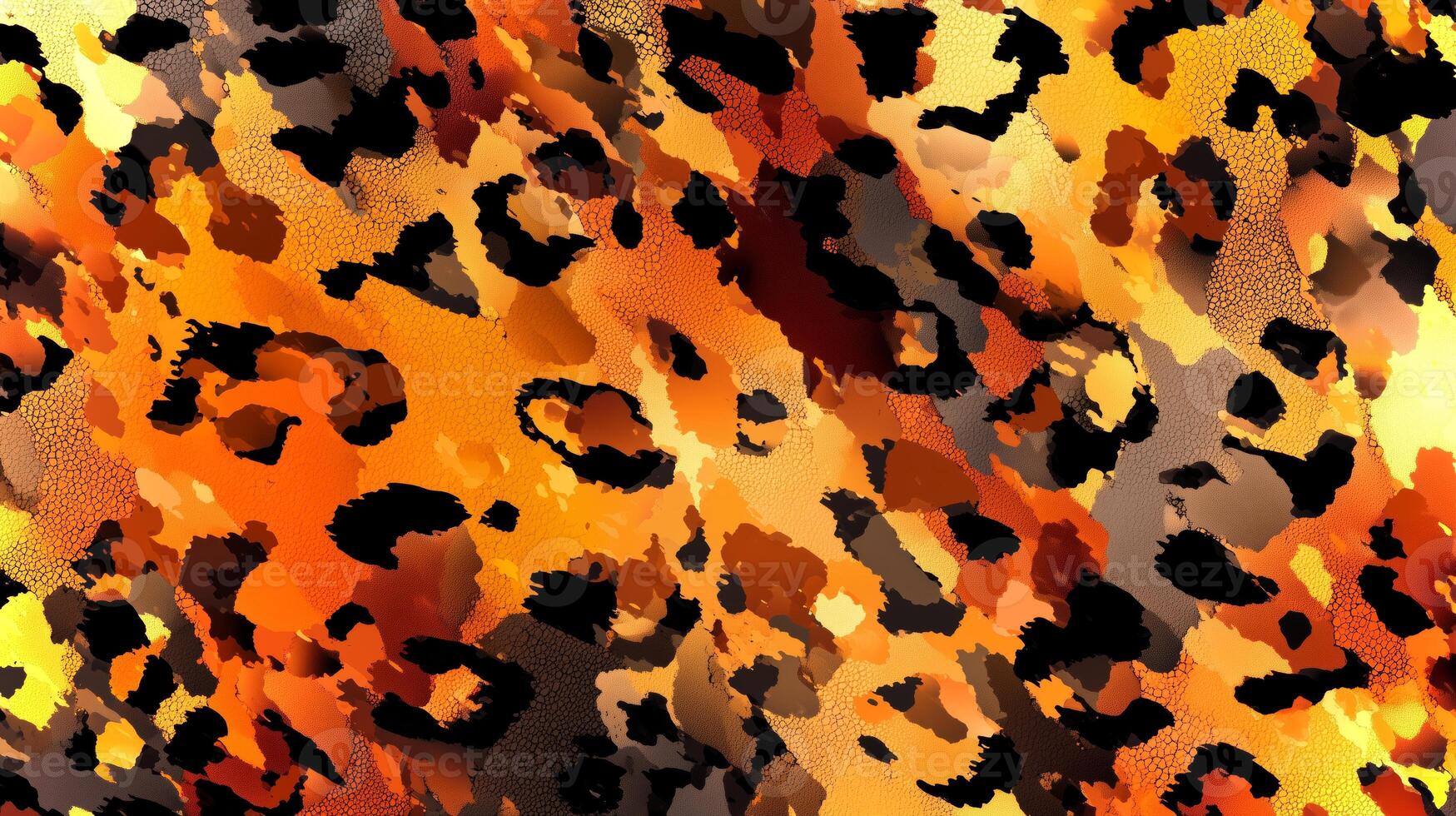 Colorful backdrop featuring abstract textures reminiscent of animal skin with dynamic patterns in earthy hues evokes a wild and natural setting. photo
