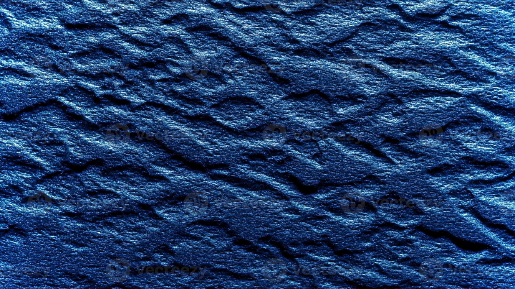 This textured blue backdrop features organic patterns that create depth and interest, ideal for eco-focused designs or mockup presentations in various styles. photo