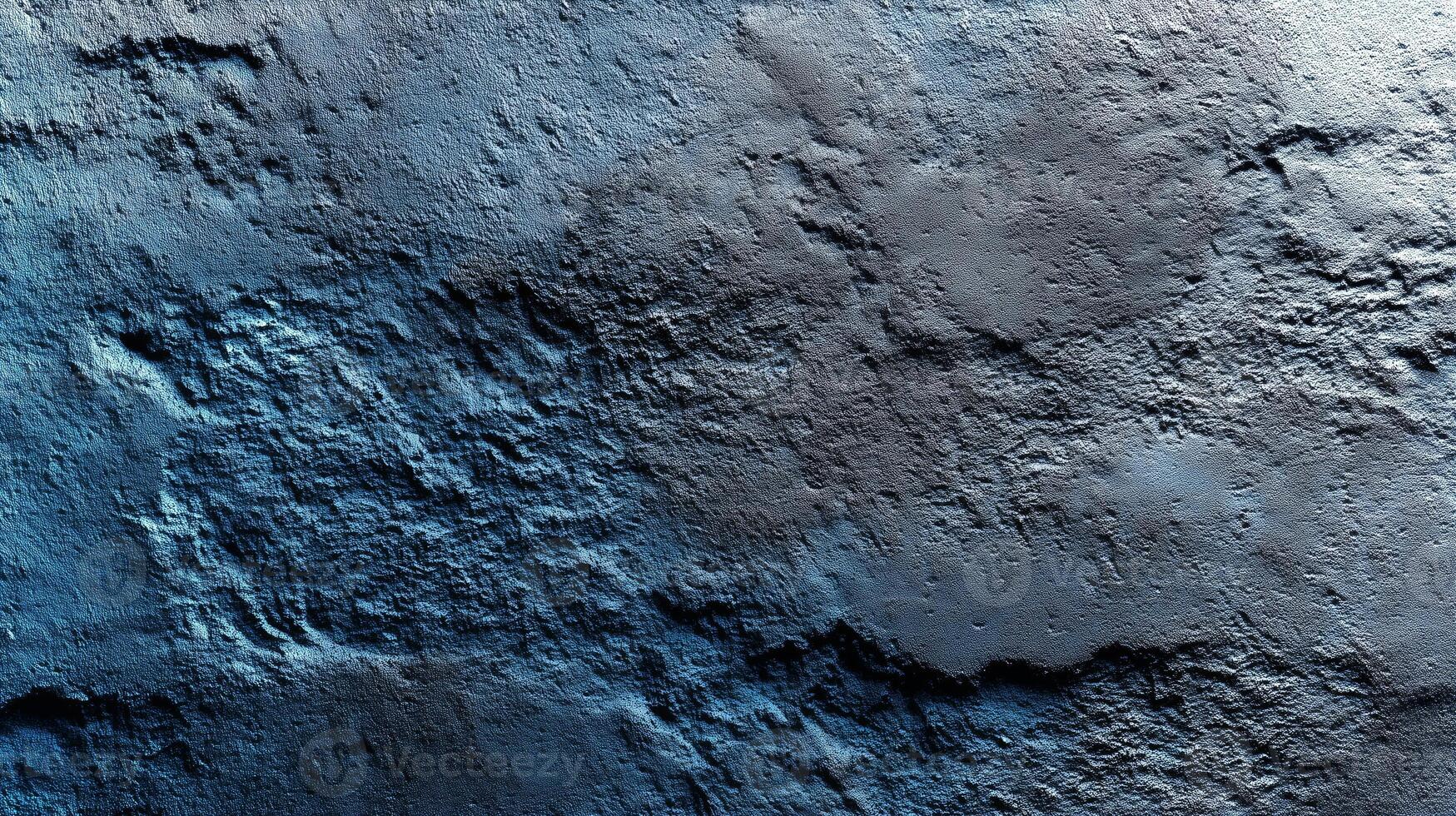 A textured background featuring blue tones with a rough, organic appearance. Ideal for eco-themed designs and creative mockups in various applications. photo
