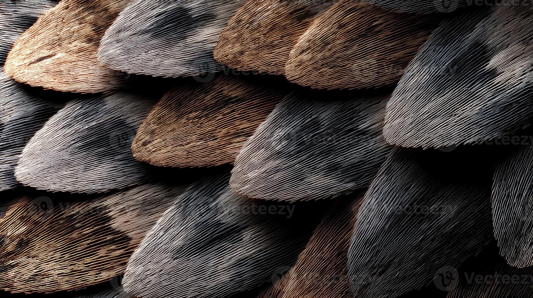 Close-up view of unique animal skin texture featuring a variety of colors and patterns. The backdrop enhances this eco-friendly design for creative projects. photo