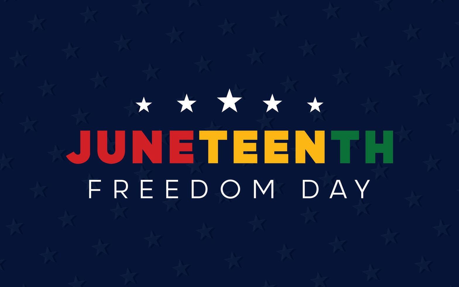 Juneteenth Freedom Day Background. Freedom or Emancipation day background design vector