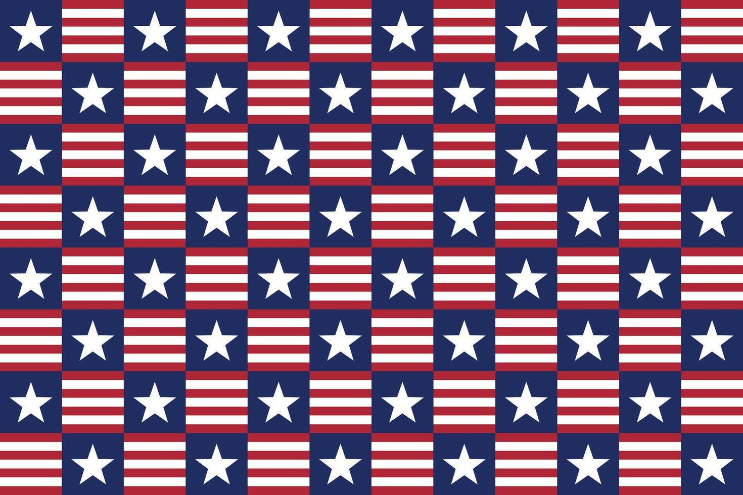 American Flag Pattern with stars and stripes vector