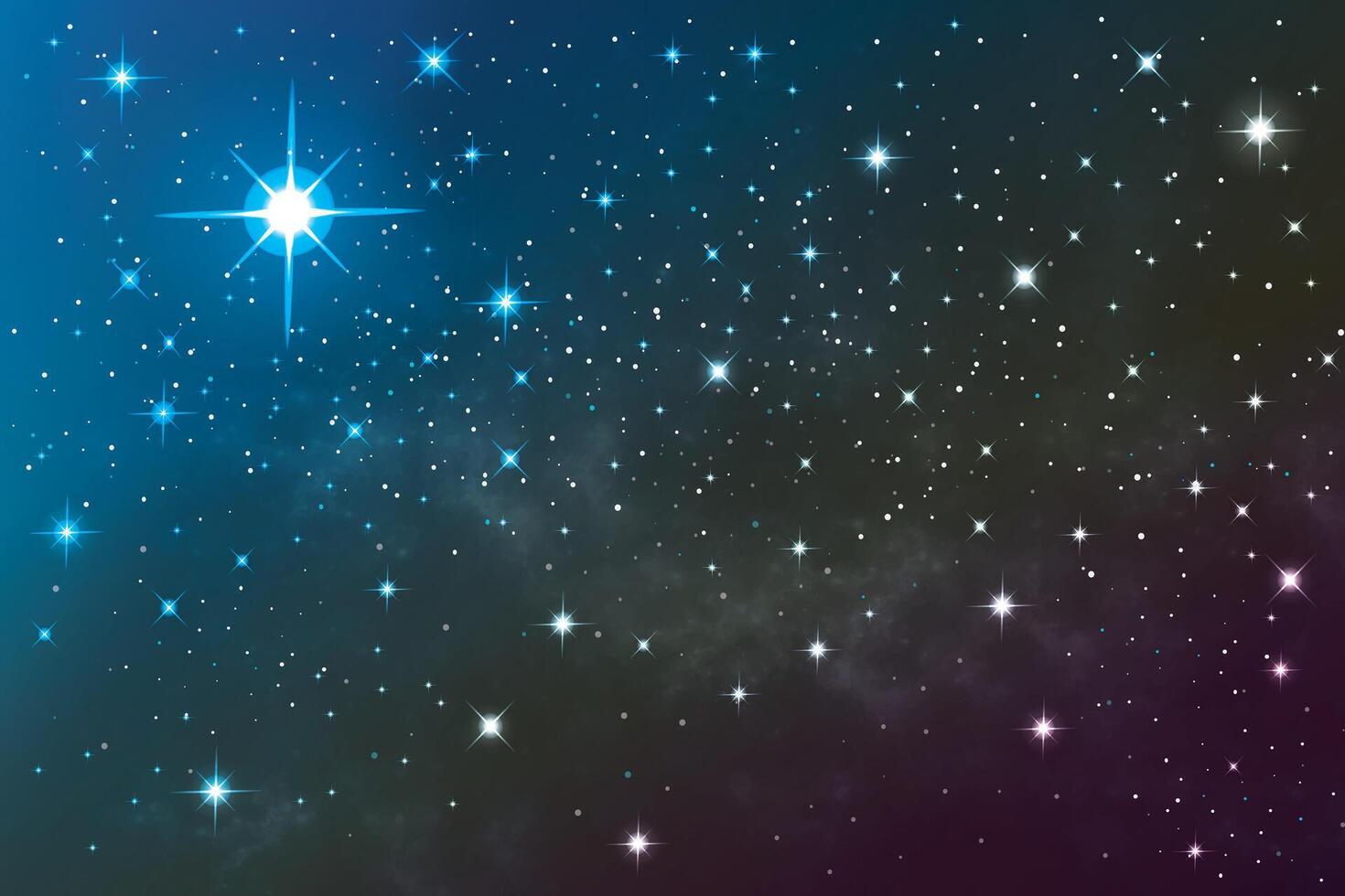 Sky with stars. The milky way galaxy background vector