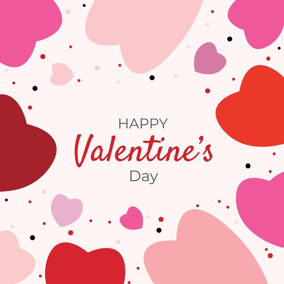 Happy valentine day banner. vector