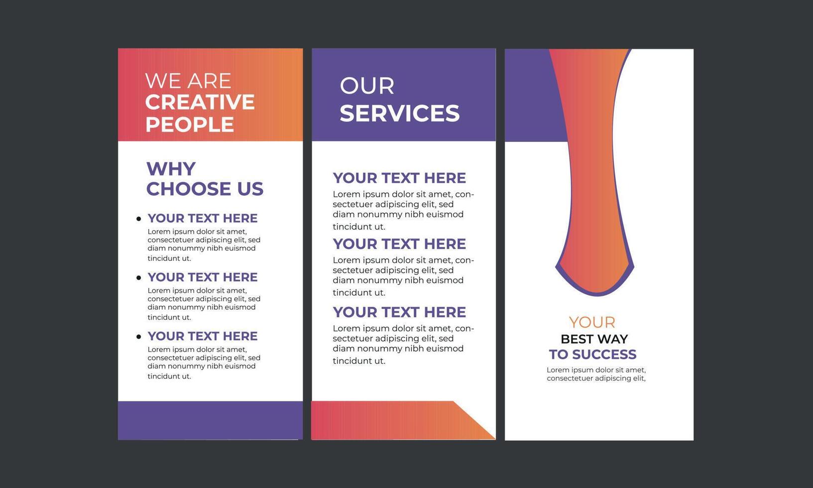 Real Estate Brochure Design vector