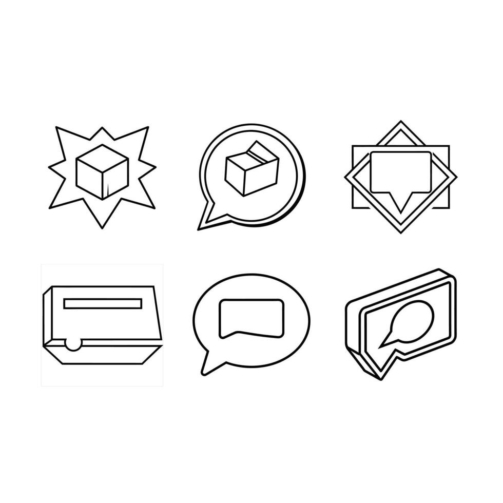 Chat Box Icon , Messaging Symbol, Communication UI Element vector