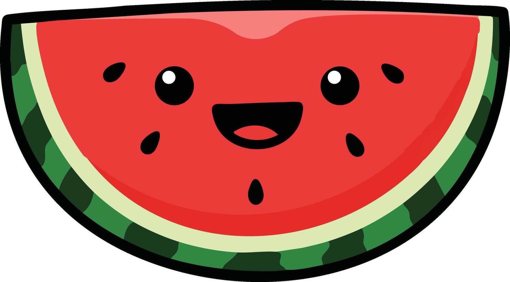 Cute Watermelon Clipart vector