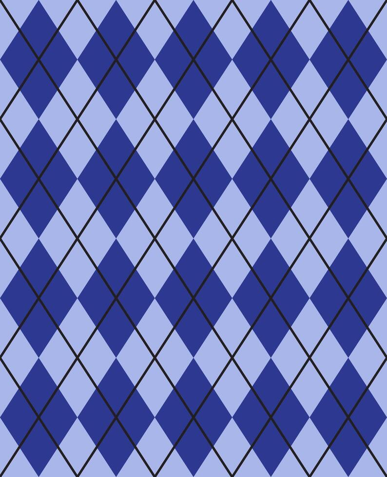 Seamless pattern of checkered plaid isolated vector