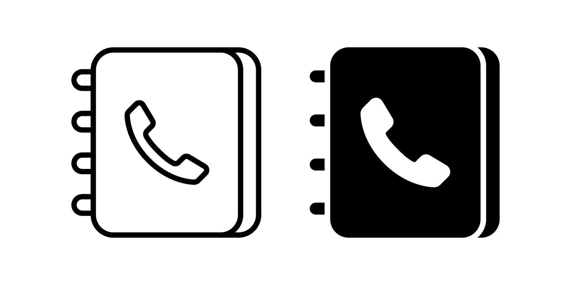 Phone Book icon. Contact sign. for mobile concept and web design. illustration vector