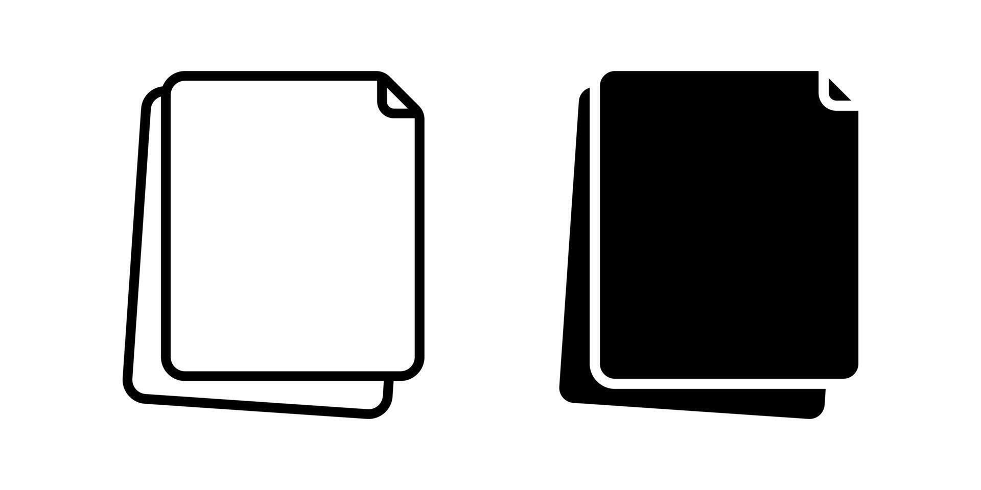 Paper icon. file sign. for mobile concept and web design. illustration vector