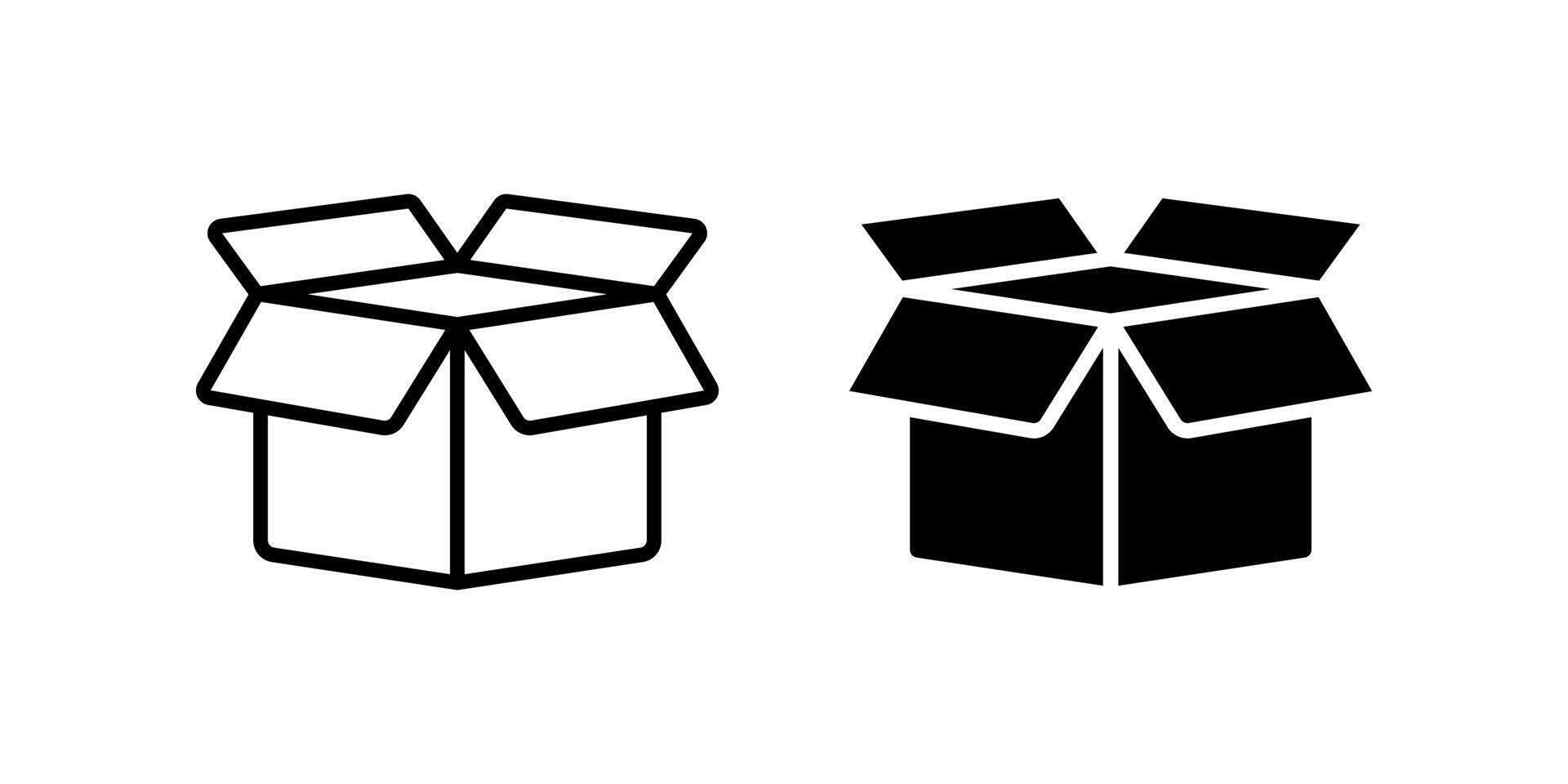open box icon. for mobile concept and web design. illustration vector
