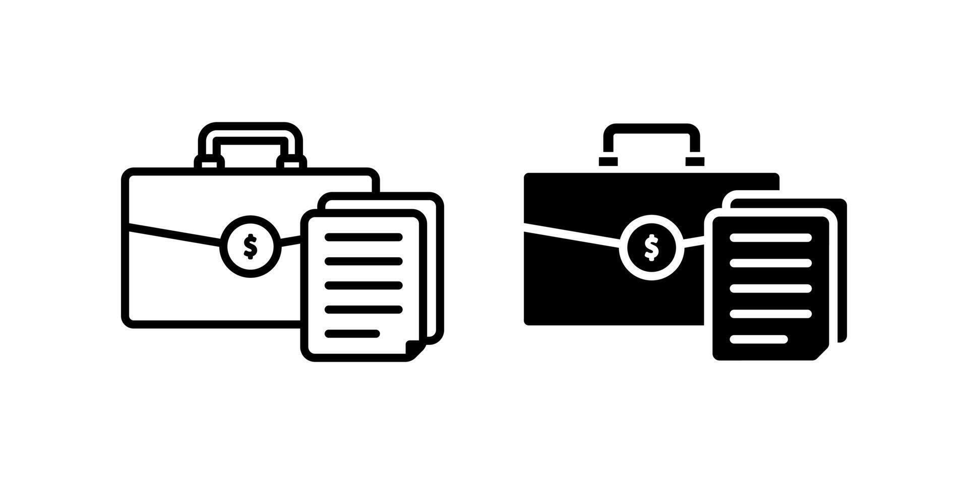 Portfolio icon set. for mobile concept and web design. illustration vector