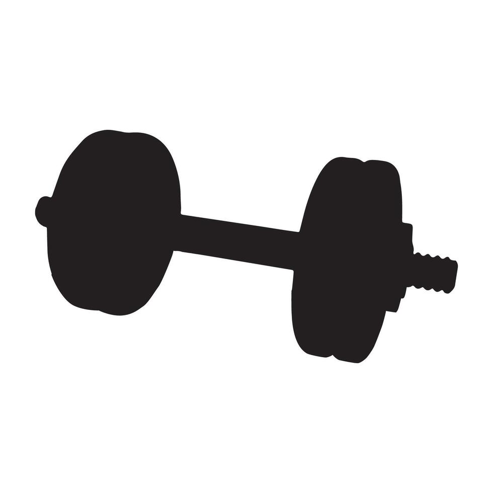 Dumbbell icon on white background vector