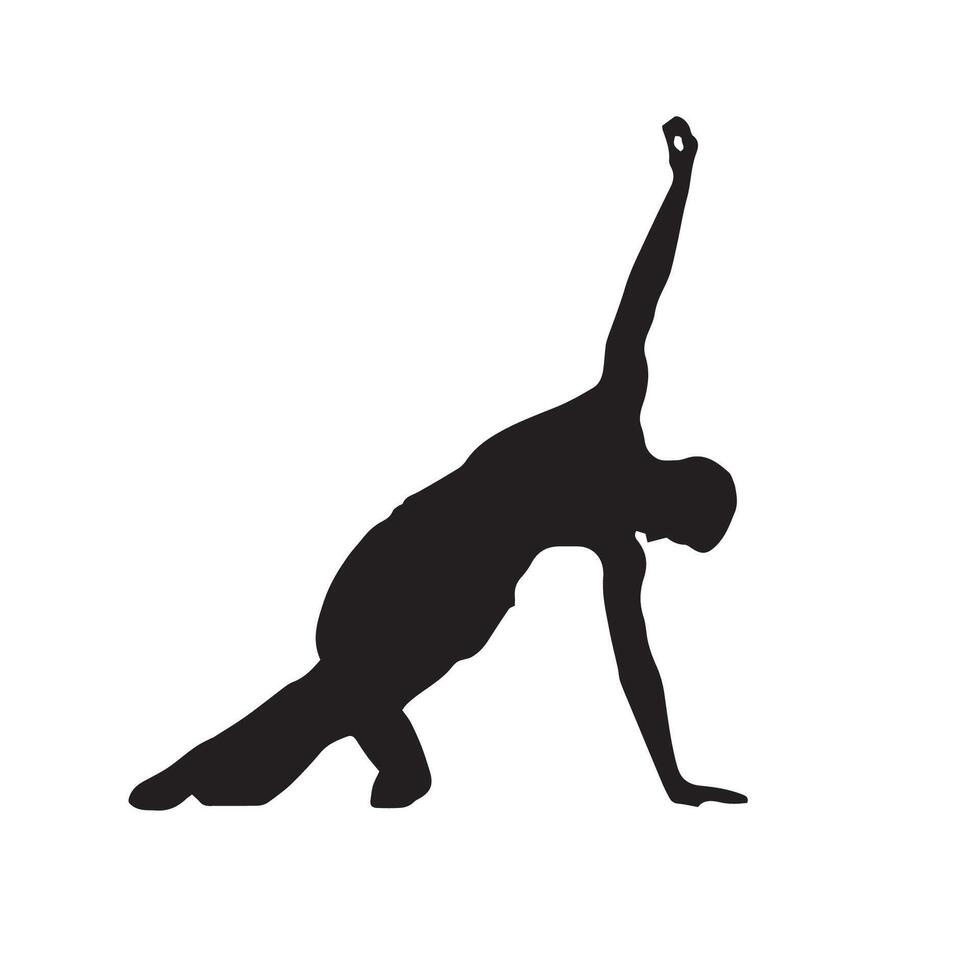 A male ballet dancer silhouette illustration vector