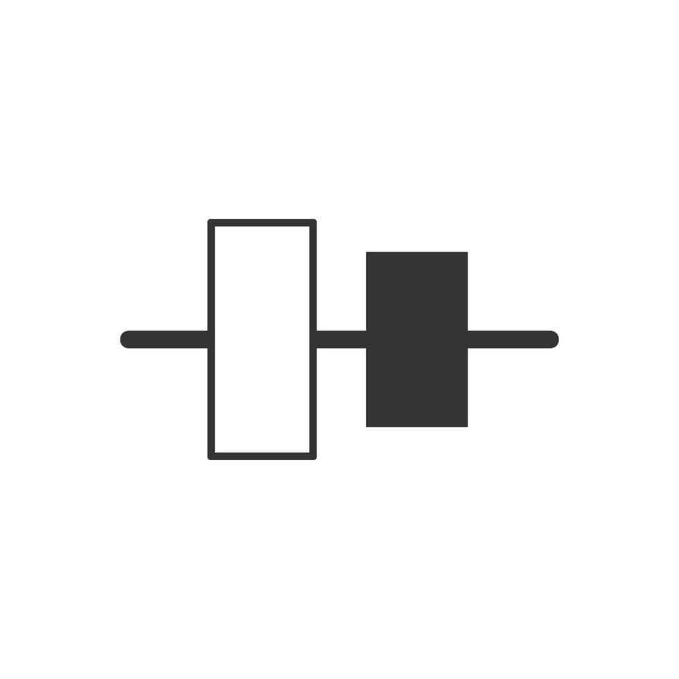 Black and white Trading logo icon design vector