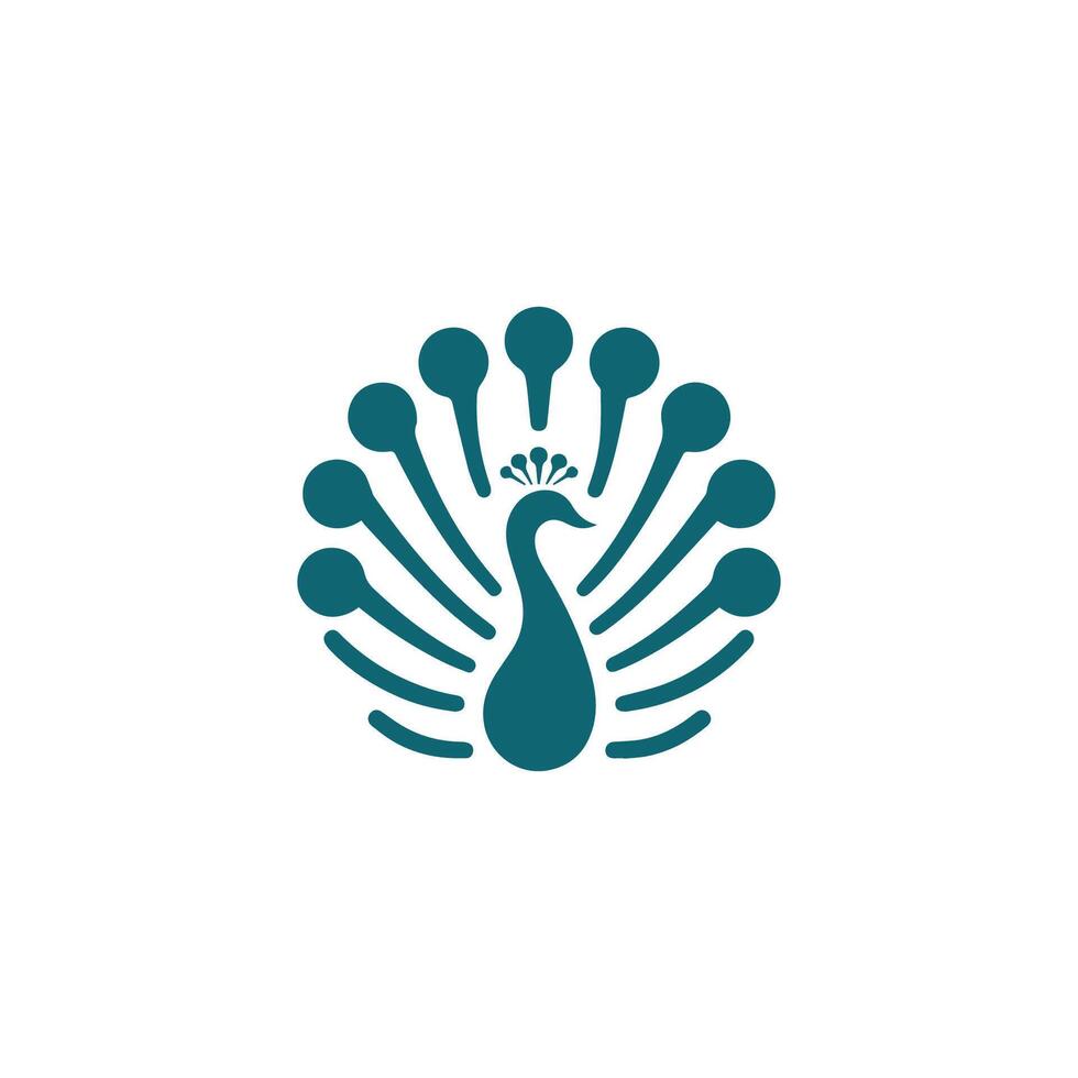 a logo for a company that makes a product that is called 'peacock' vector