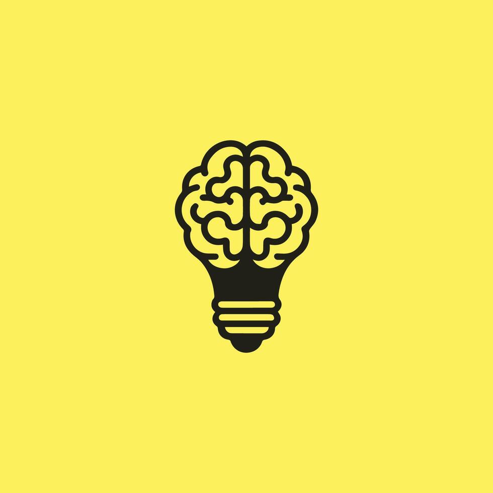 Brain Shining Logo vector
