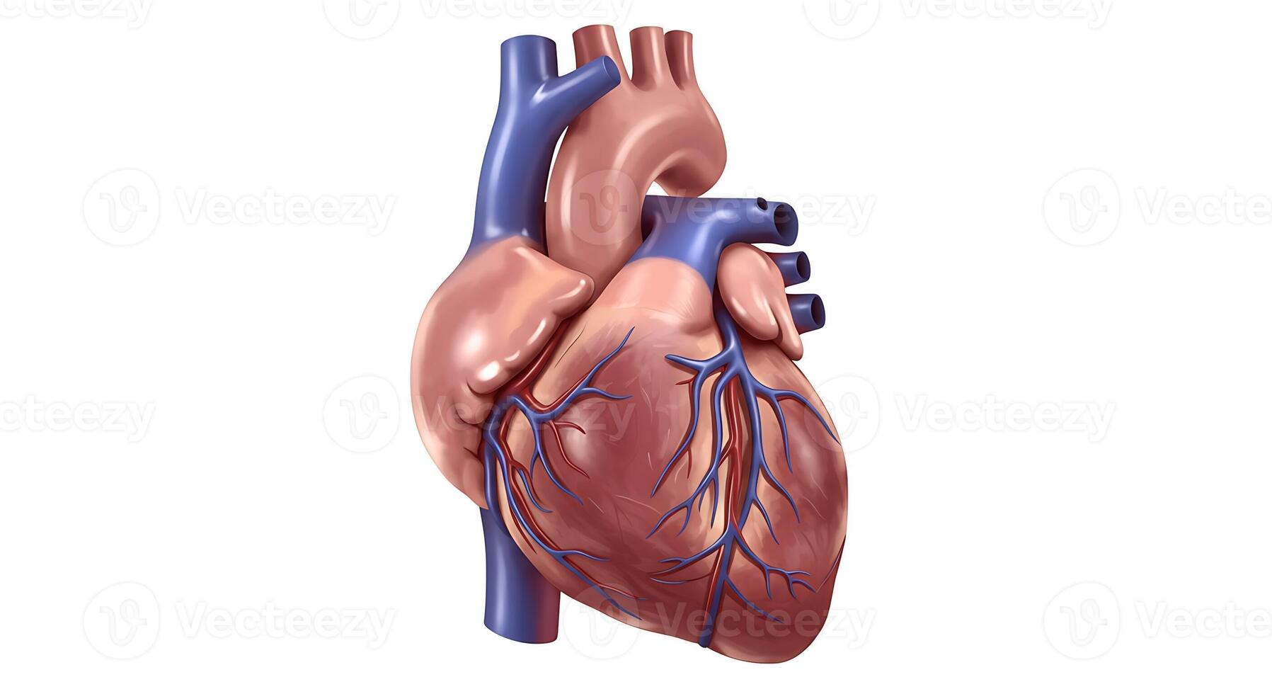 The heart is shown in this illustration photo