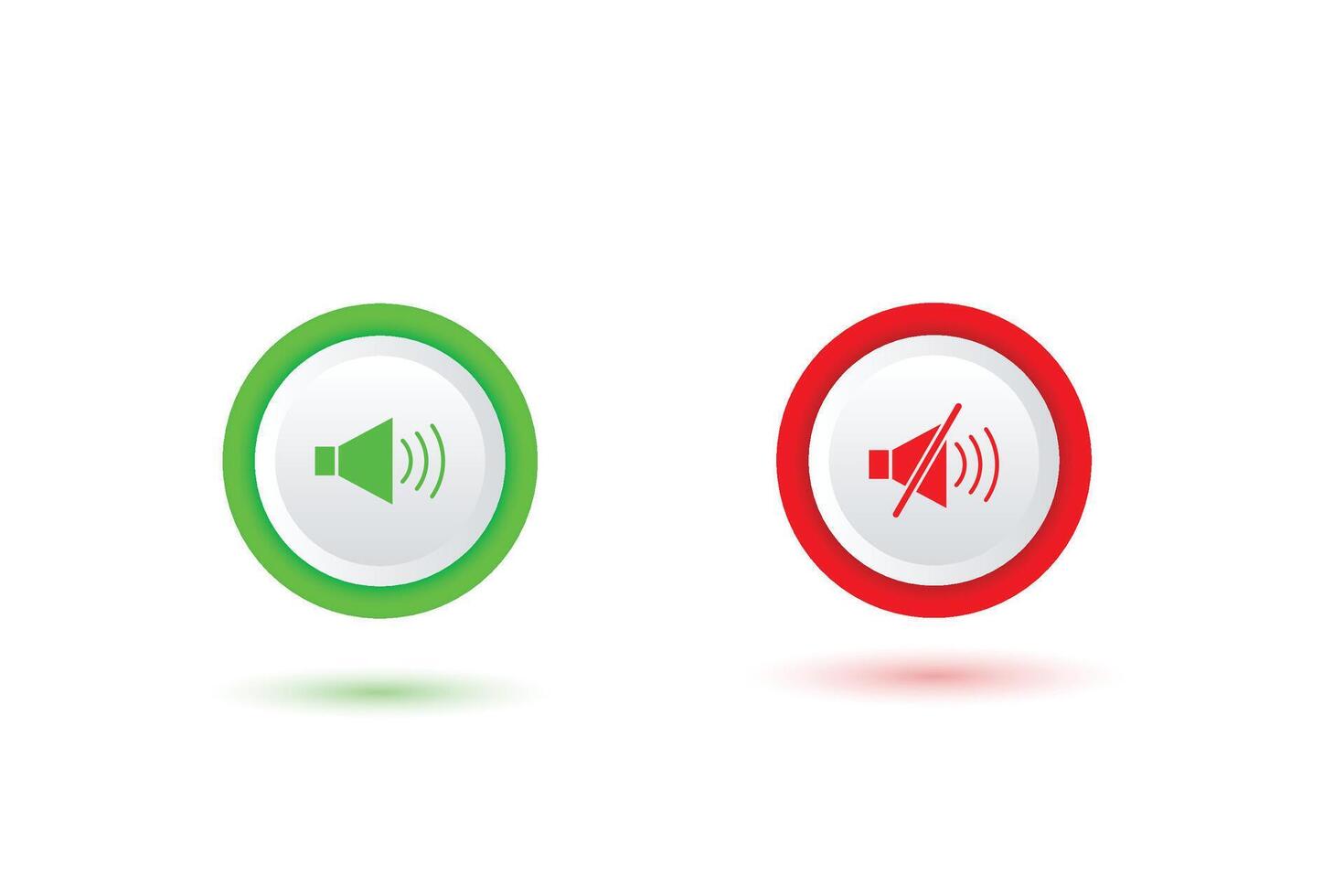 sound on of platinum red and blue design vector