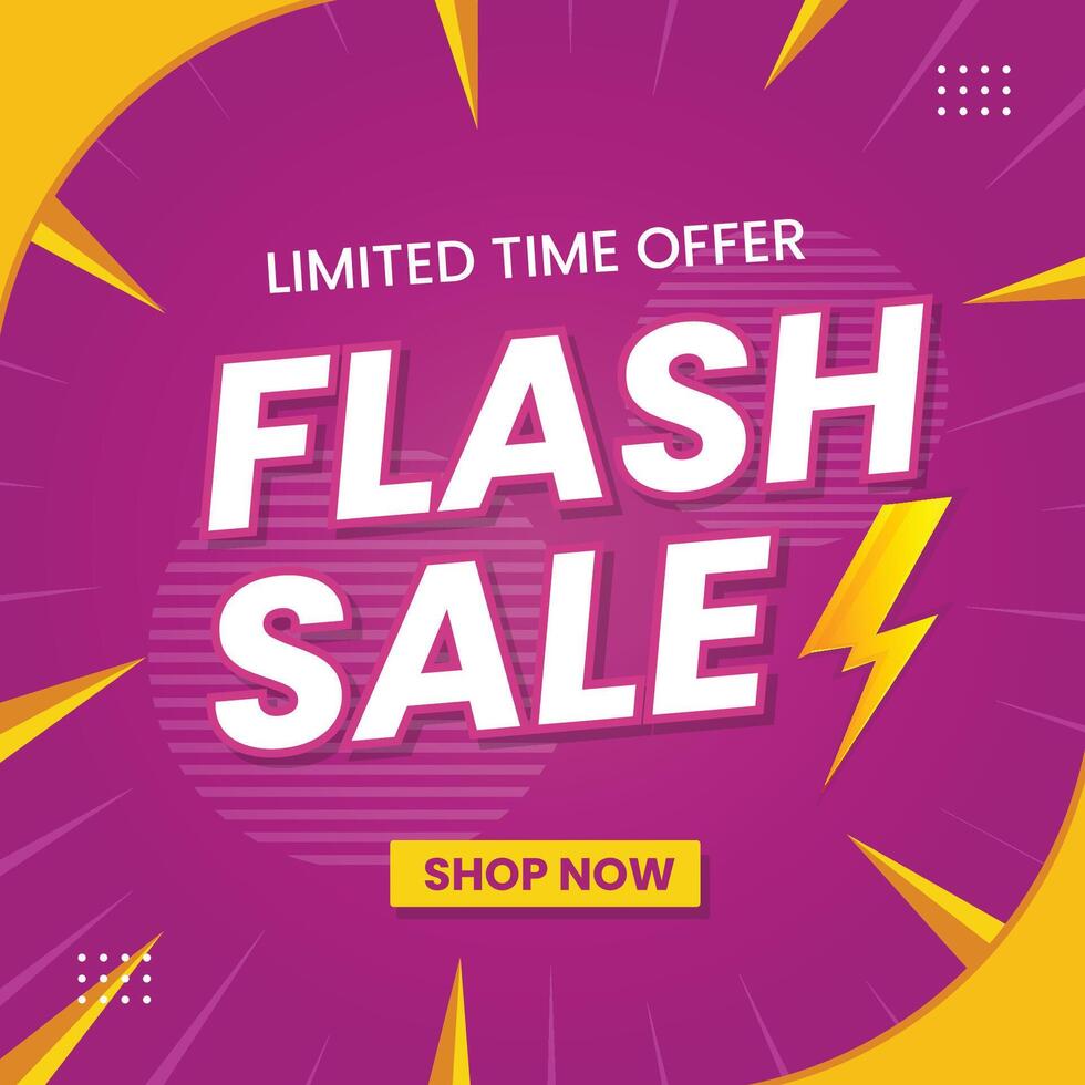 Limited Time Only, Flash Sale Alert vector