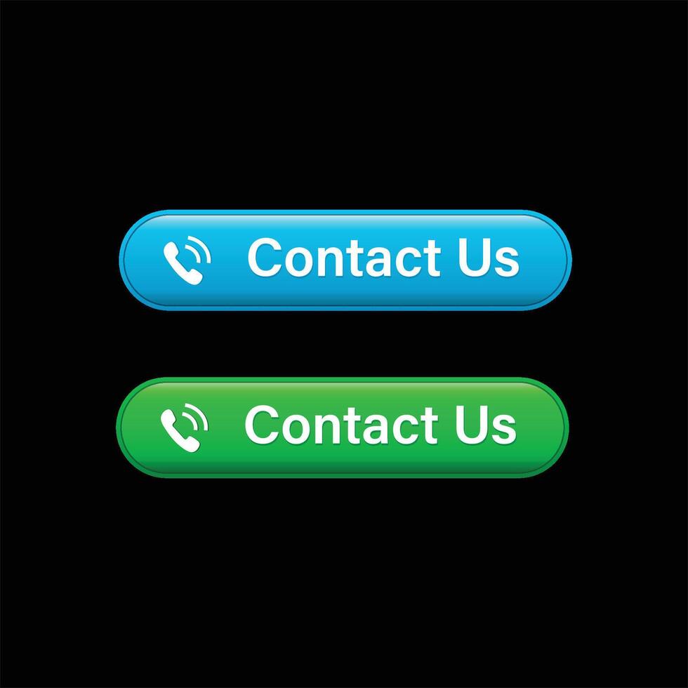Contact us button icon design vector