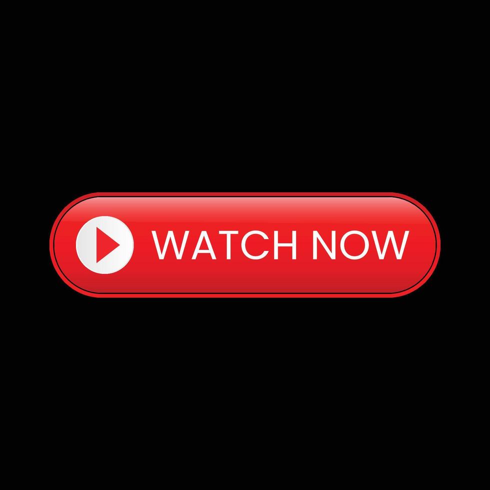 watch now button Web media illustration vector