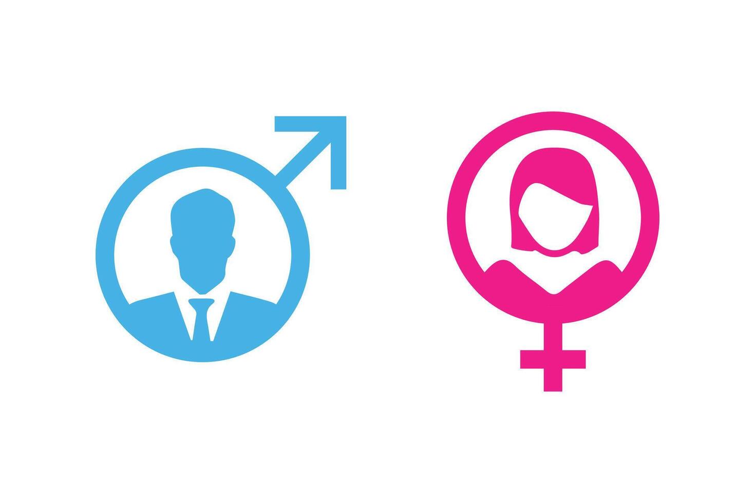 mela and female design vector