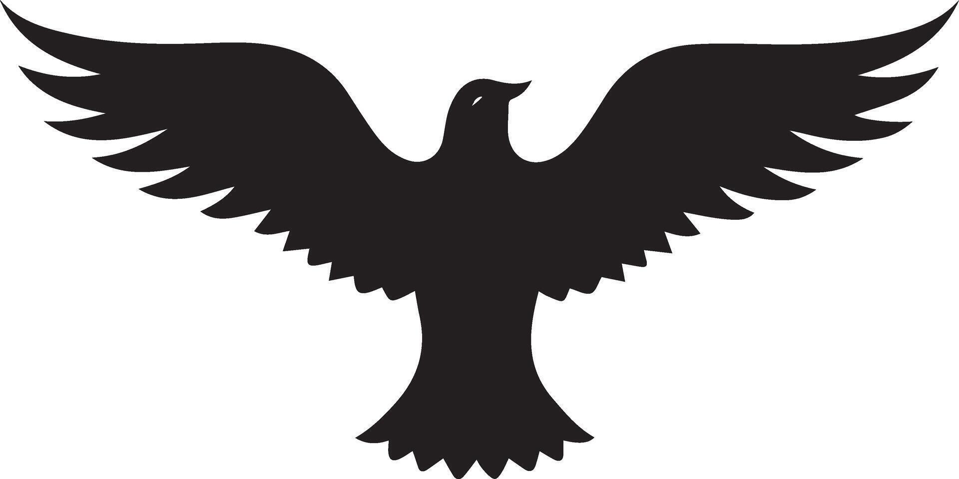 Wings of Contrast in Monochrome Style vector