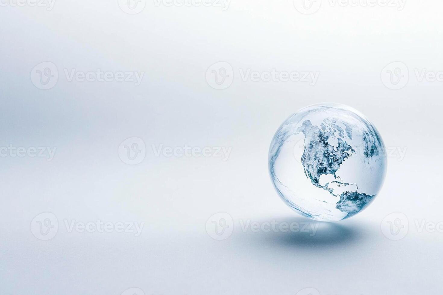 A globe with a water globe inside it photo