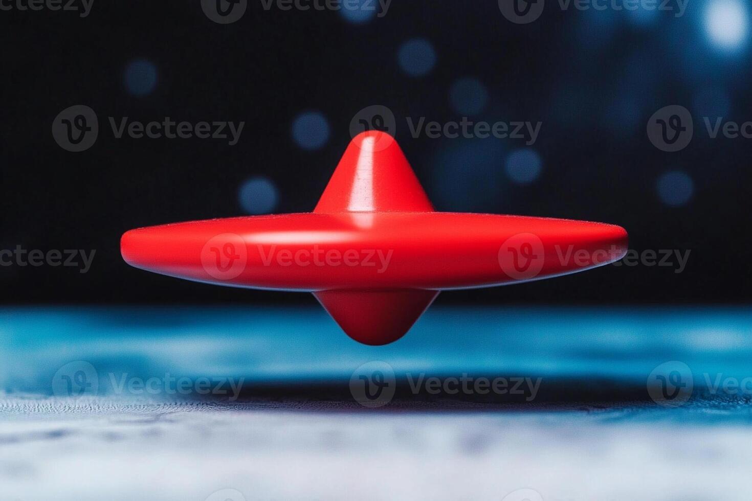 A red flying object in the air photo