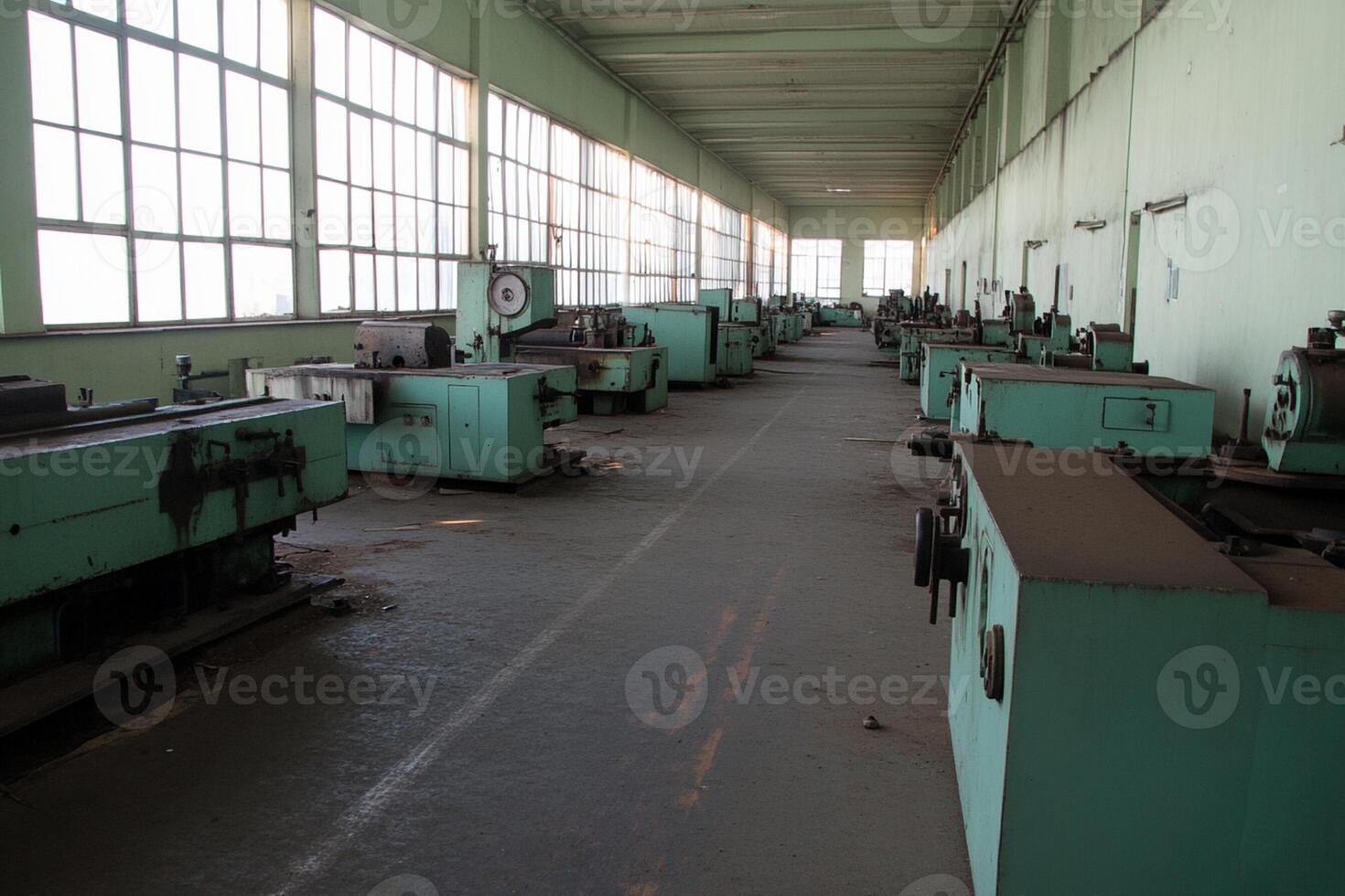 A factory with many machines photo