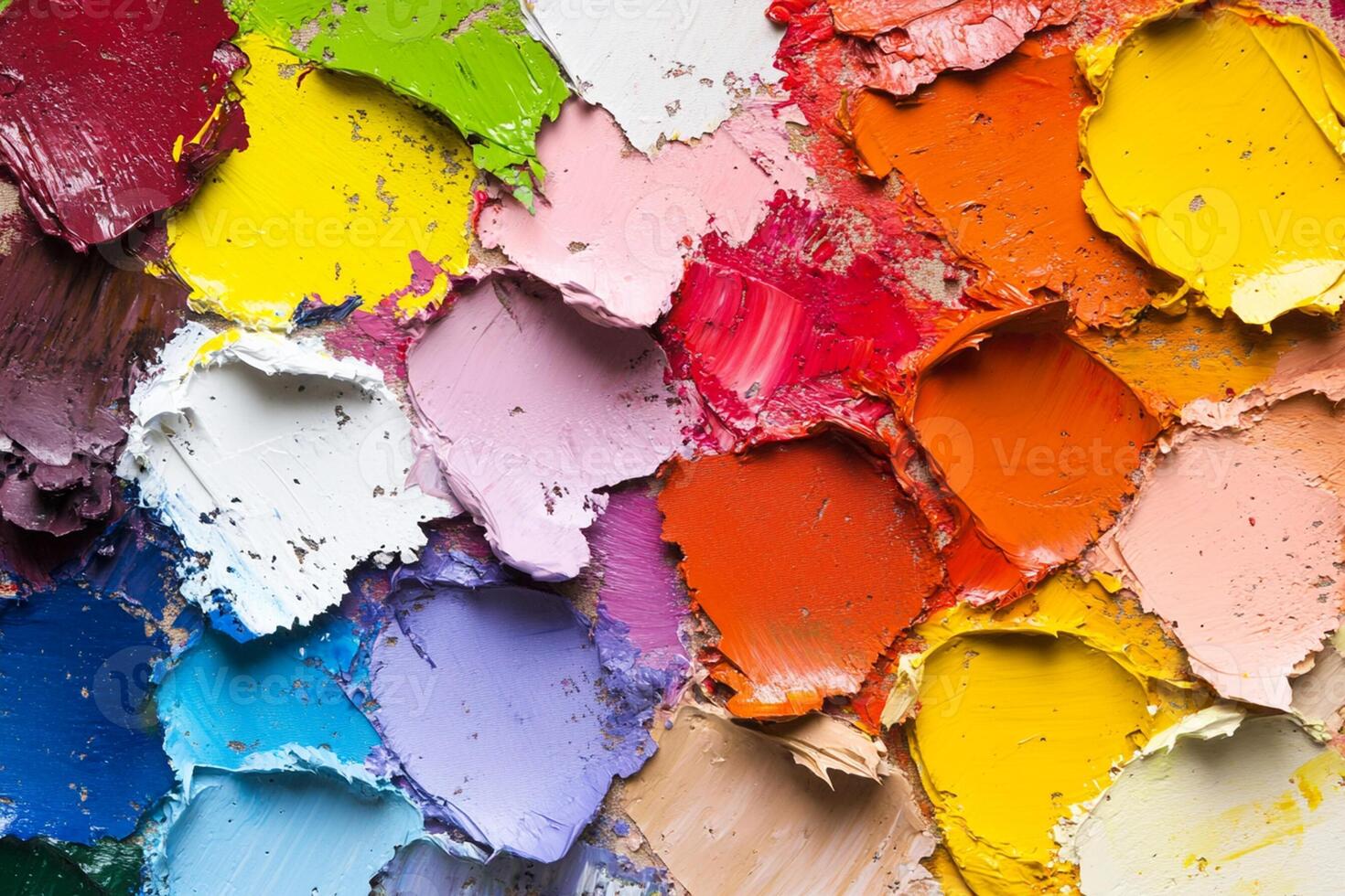 Colorful paint palette background stock photo