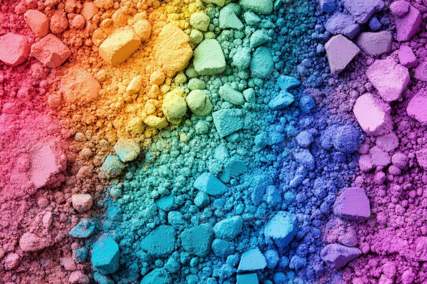 Colorful colored powder on a surface photo