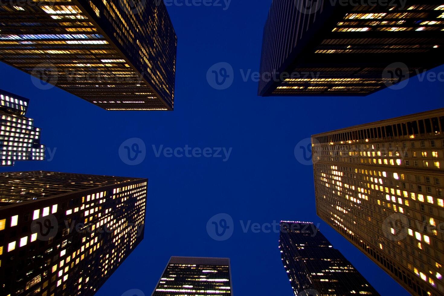The buildings are tall photo