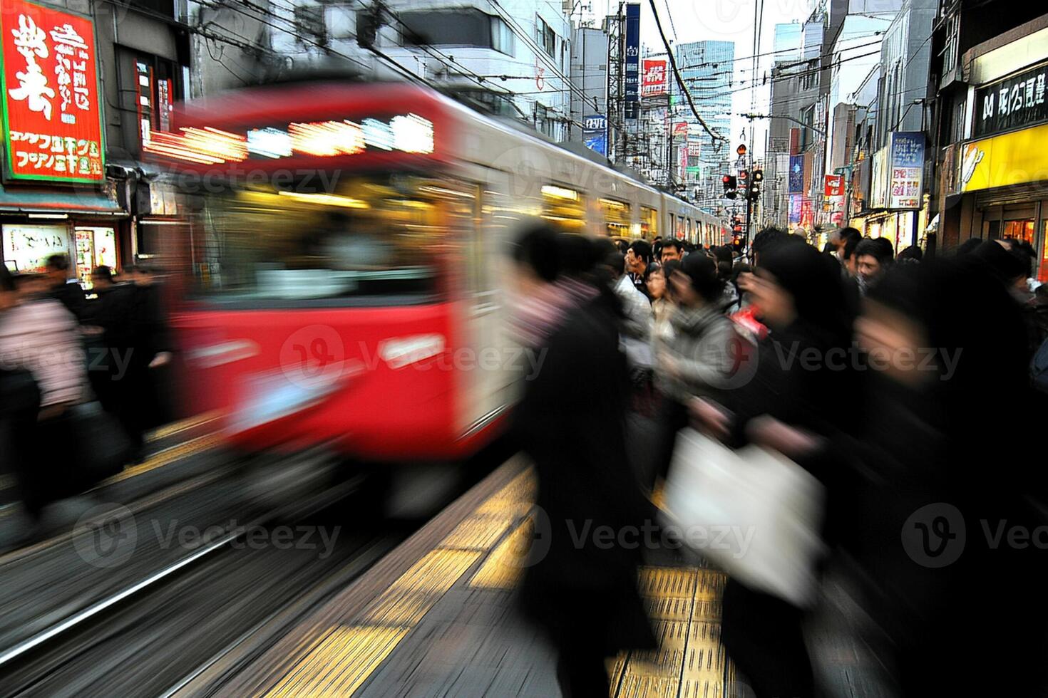 A train is moving photo