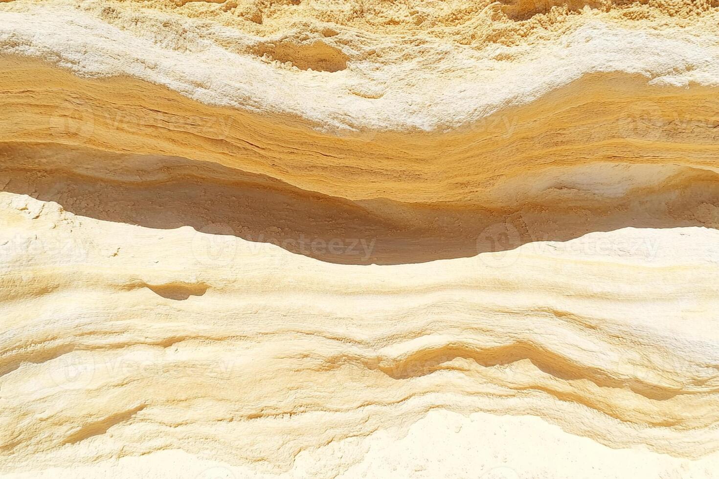 A close up of a large rock formation photo