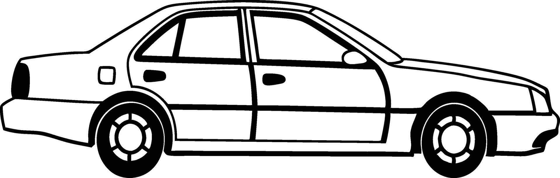 Car isolated on white background. vector