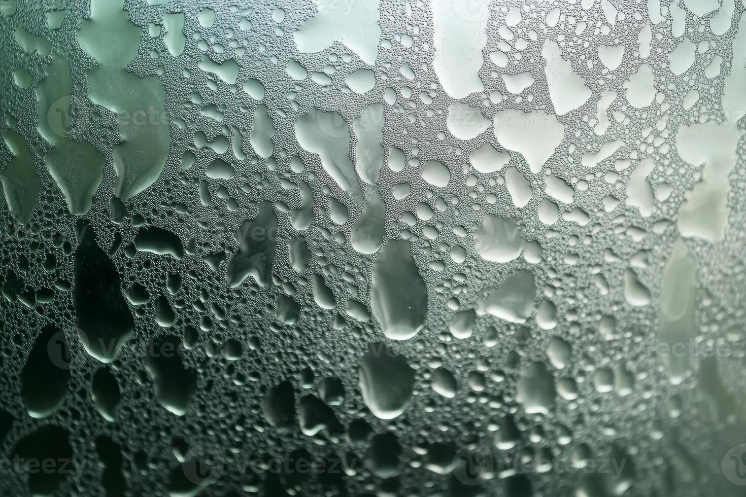 Frosted glass texture with condensation presenting a serene, textured background ideal for creative designs and artistic projects photo